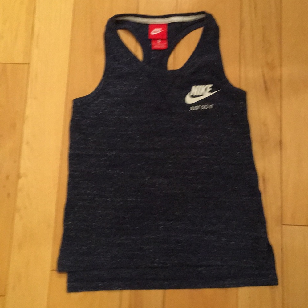 Nike Racerback Blue Tank-top - Girls Medium - Picture 2 of 5